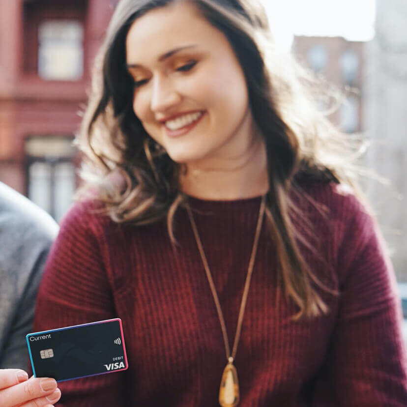 looking at current bank tap to pay debit card